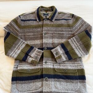 Men’s Wool Todd Snyder Shacket, Size Large.
